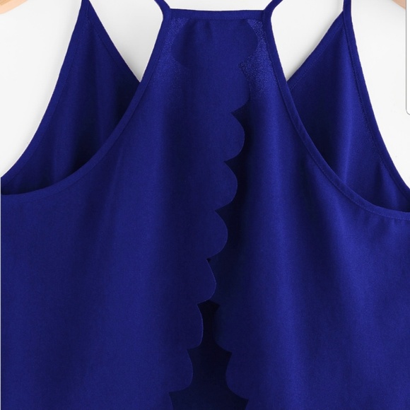 Overlap Back Scallop Edge Cami Top - Picture 4 of 8